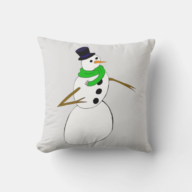 Coussin un bonhomme de neige (Recto)
