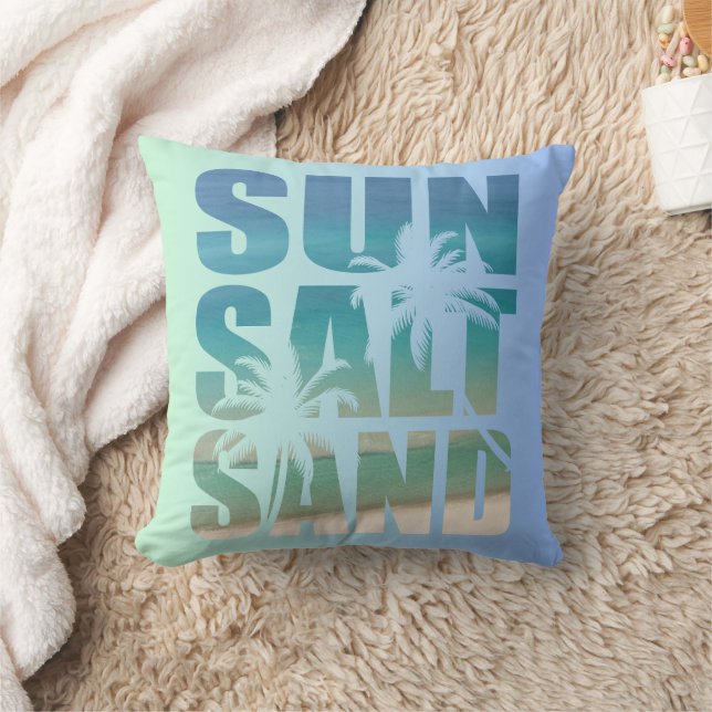 Coussin Un cadeau de jour pour maman ! Design de plage (Couverture)
