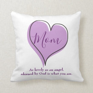 Coussin Un cadeau pour le coeur mignon de maman