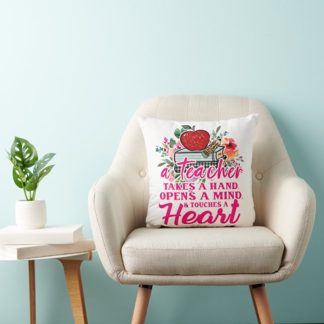 Coussin Un cadeau pour un enseignant qui prend une main  (Chaise)
