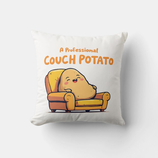 Coussin Un Canapé Professionnel Patate Drôle Mignon Dessin (Recto)