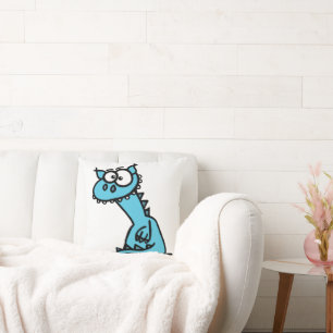 Coussin Un cerf-volant en bleu