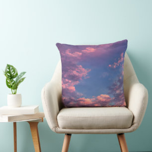 Coussin Un ciel de bonbons en coton