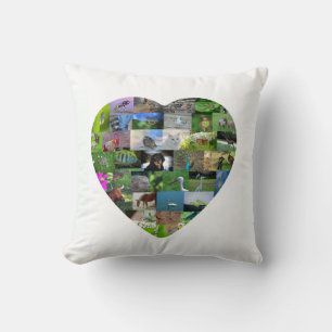 Coussin Un cœur pour les animaux