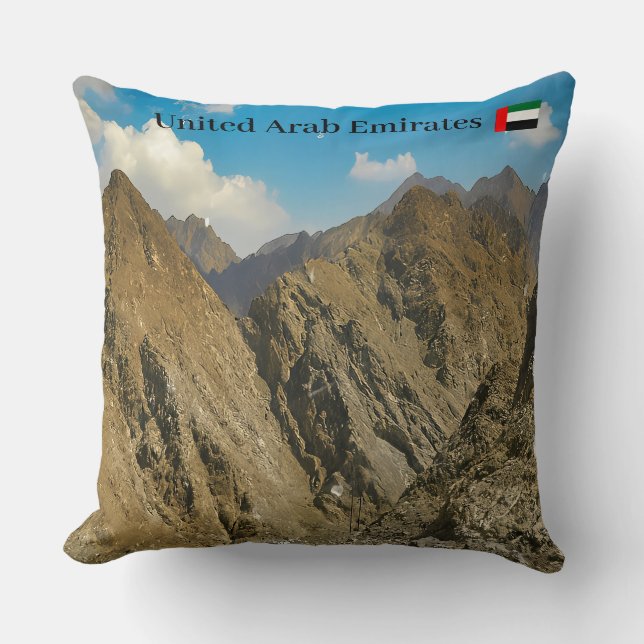 Coussin Un col de montagne accidenté Mug (Recto)