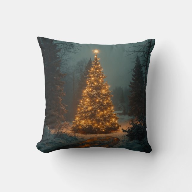 Coussin Un conte de fées qui illumine les nuits d'hiver (Recto)