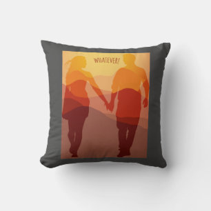 Coussin Un couple romantique qui se tient la main