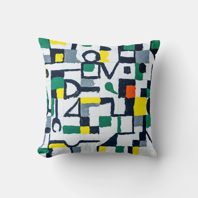 Coussin Un Couteau De Palette Peint ; Peinture Abstraite s (Recto)
