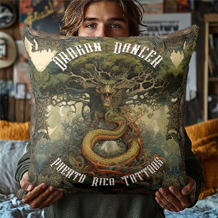 Coussin Un Dent Japonais Bonsai Arbre Dragon Jeter Oreille