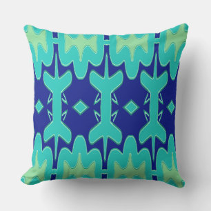 Coussin Un design de motif de tissu classique coloré vibra