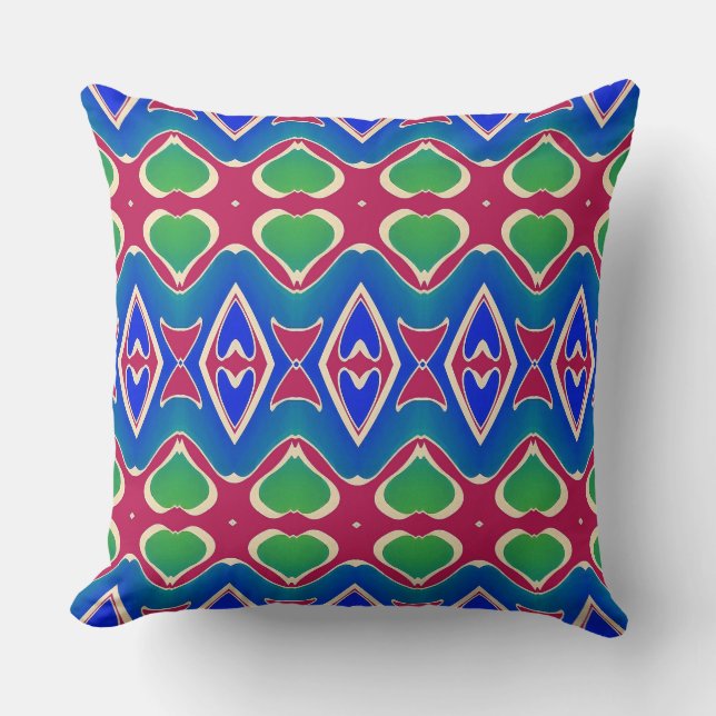 Coussin Un design de motif d'impression de tissu élégant e (Recto)