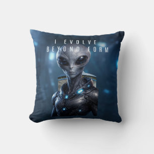 Coussin Un design d'oreiller futuriste exprimant la croiss