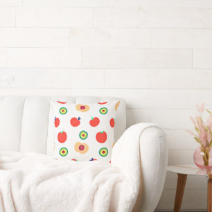 Coussin Un design Motif de fruits aux pommes vibreux