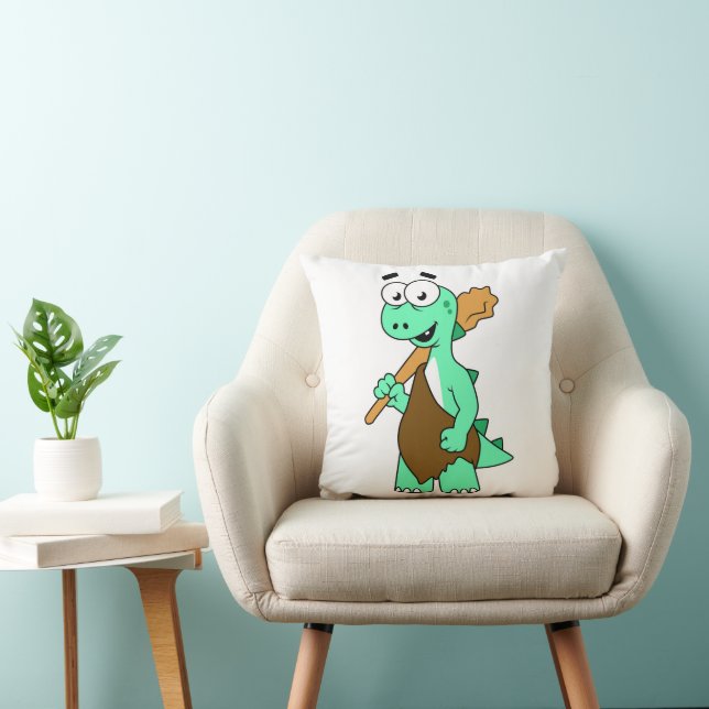Coussin Un Dessin Tyrannosaurus Rex Caveman. (Chaise)