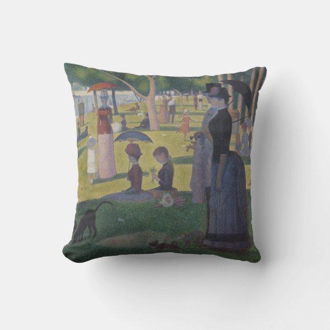 Coussin Un dimanche à La Grande Jatte, Georges Seurat 1884 (Recto)