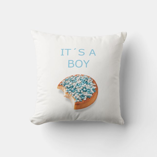 Coussin Un garçon est né (Recto)