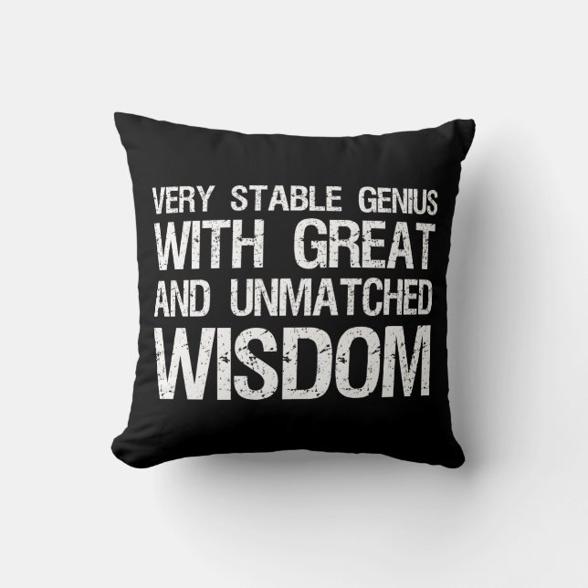 Coussin Un Génie Très Stable Avec Une Grande Sagesse Inéga (Recto)