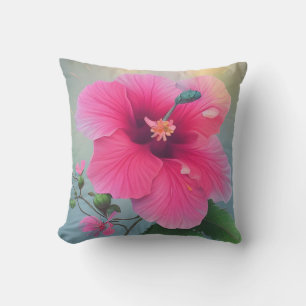 Coussin Un Grand Hibiscus En Pleine Fleur