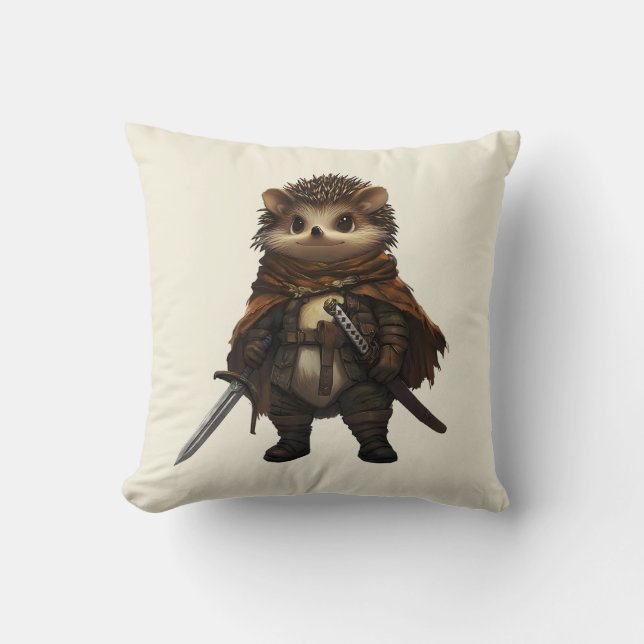 Coussin Un guerrier à quai (Recto)