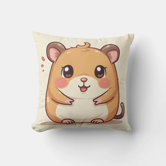 Coussin Un hamster très mignon Son nom est Tori (Recto)