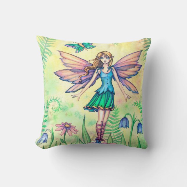 Coussin Un Imaginaire Fée Fairy Jour Artwork (Recto)