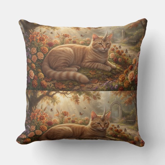 Coussin Un jardin paisible (Recto)