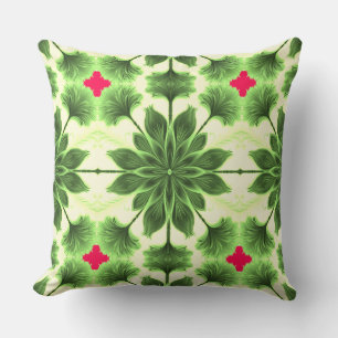 Coussin Un jeté de conception de motif de tissu multicolor
