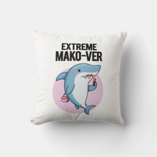 Coussin Un jeu de requin Mako Funny Mako extrême