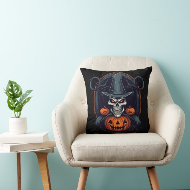 Coussin Un joli crâne d'Halloween (Chaise)