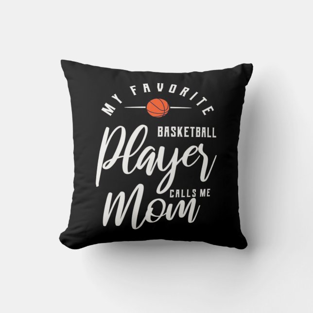 Coussin Un Joueur De Basket M'Appelle Maman (Recto)