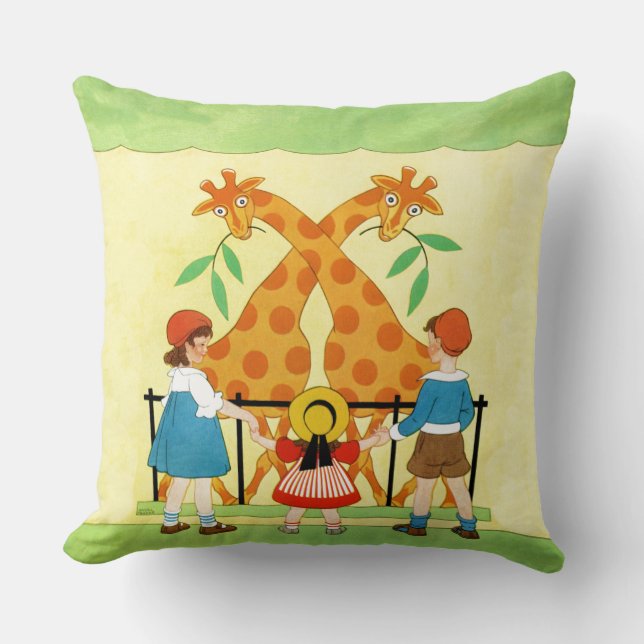 Coussin Un jour au zoo (Recto)