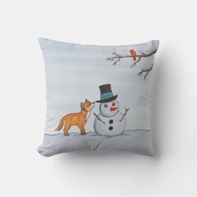 Coussin Un Jour De Neige Calme (Recto)