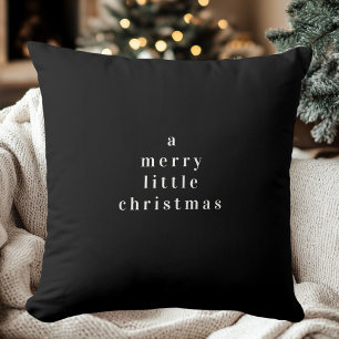 Coussin "Un joyeux petit Noël noir et blanc