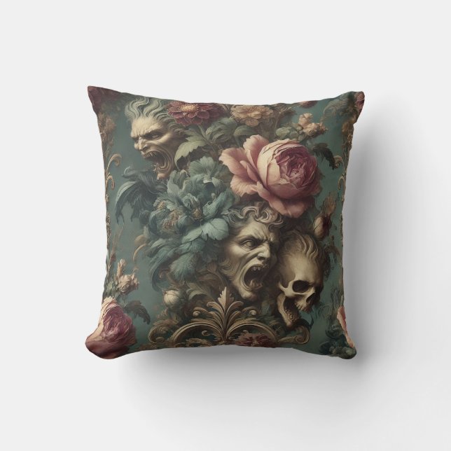 Coussin Un long chemin pour échapper à la douleur - gothiq (Recto)