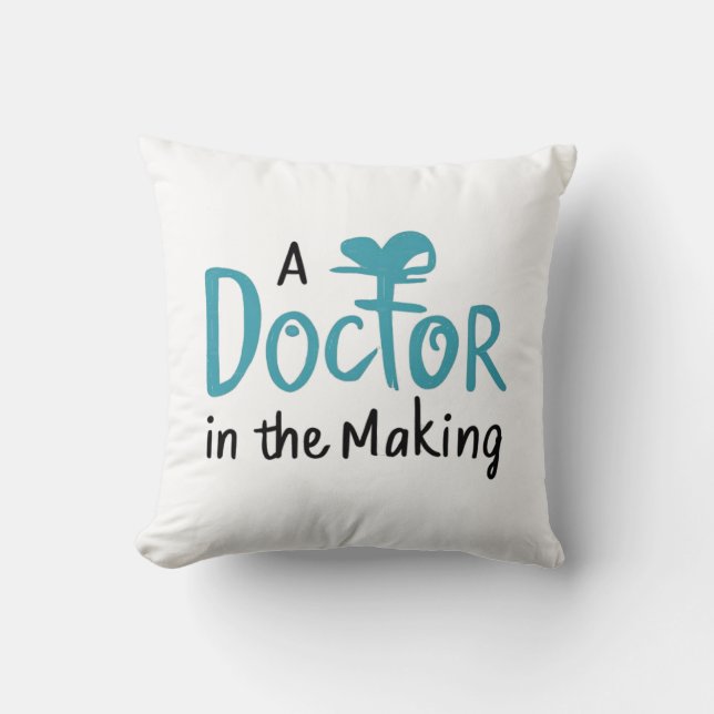 Coussin Un médecin en devenir (Recto)