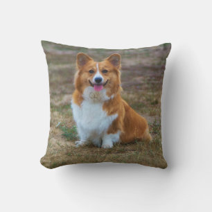 Coussin Un mignon chien de Corgi jeter l'oreiller