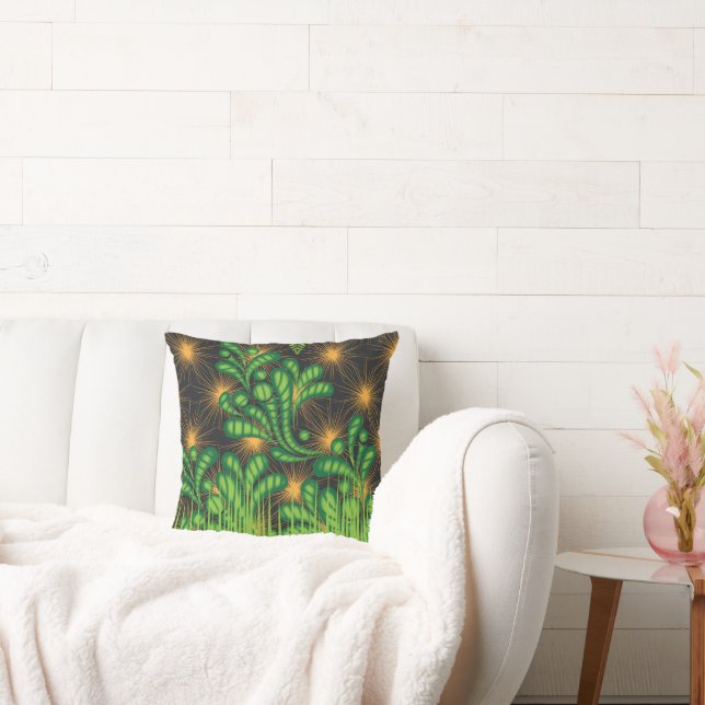 Coussin un miroir et quelques plantes (Canapé)