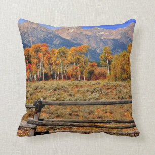 Coussin Un moment au Wyoming en automne