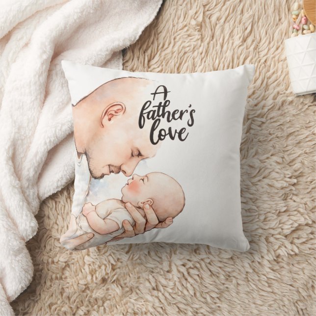 Coussin Un moment tendre d'un père (Couverture)