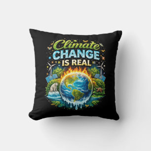 Coussin Un monde qui se réchauffe