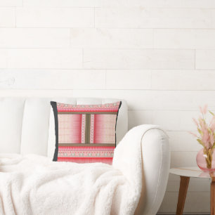 Coussin un motif de point de croix avec un arrière - plan