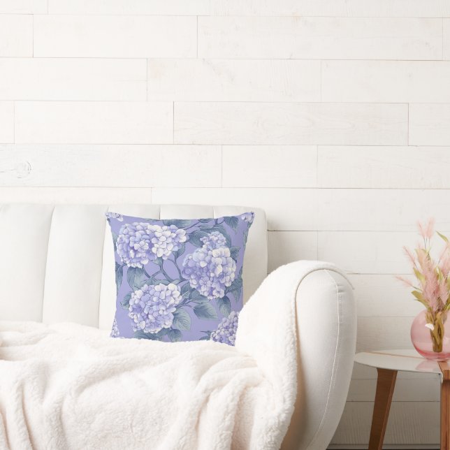 Coussin Un motif plein d'hortensias (Canapé)