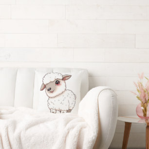 Coussin Un Mouton De Style Cartoon Adorable