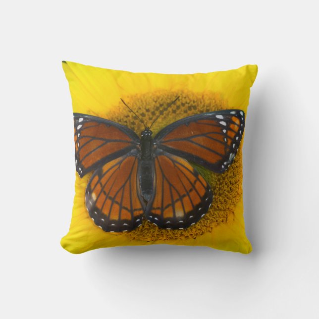 Coussin Un papillon vice-roi | Limenitis Archippus (Recto)