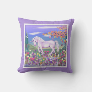 Coussin Un paradis mauve