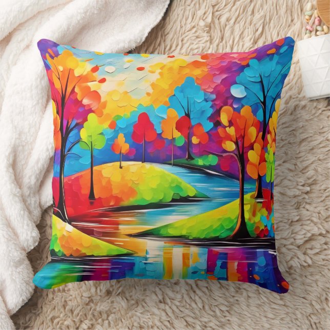 Coussin Un paysage de rêve dynamique L'art symphonique d'a (Couverture)