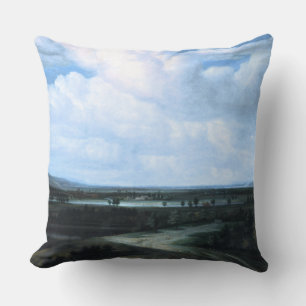 Coussin Un paysage panoramique avec un domaine de pays