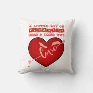 Coussin "UN PETIT PEU DE GENTILLESSE..." citation inspiran