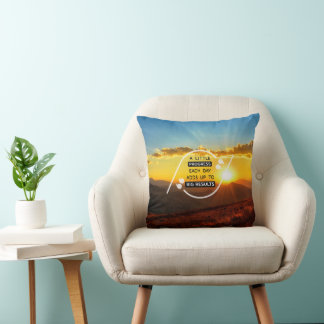 Coussin Un petit progrès chaque jour donne de grands résul