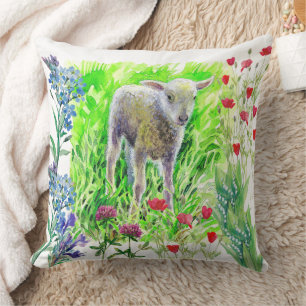 Coussin Un peu de lamme et de fleur sauvage